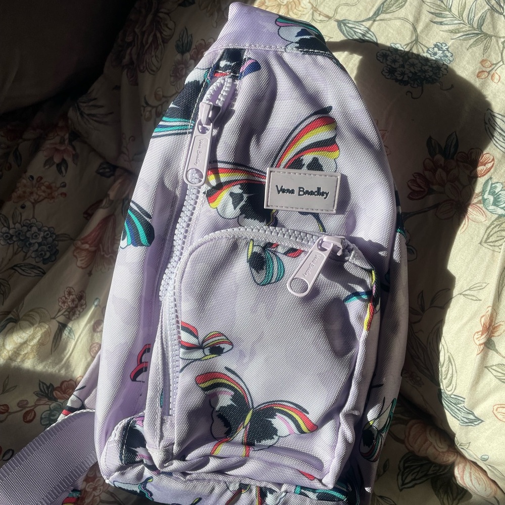 Vera Bradley Butterfly Sling Bag - Purple